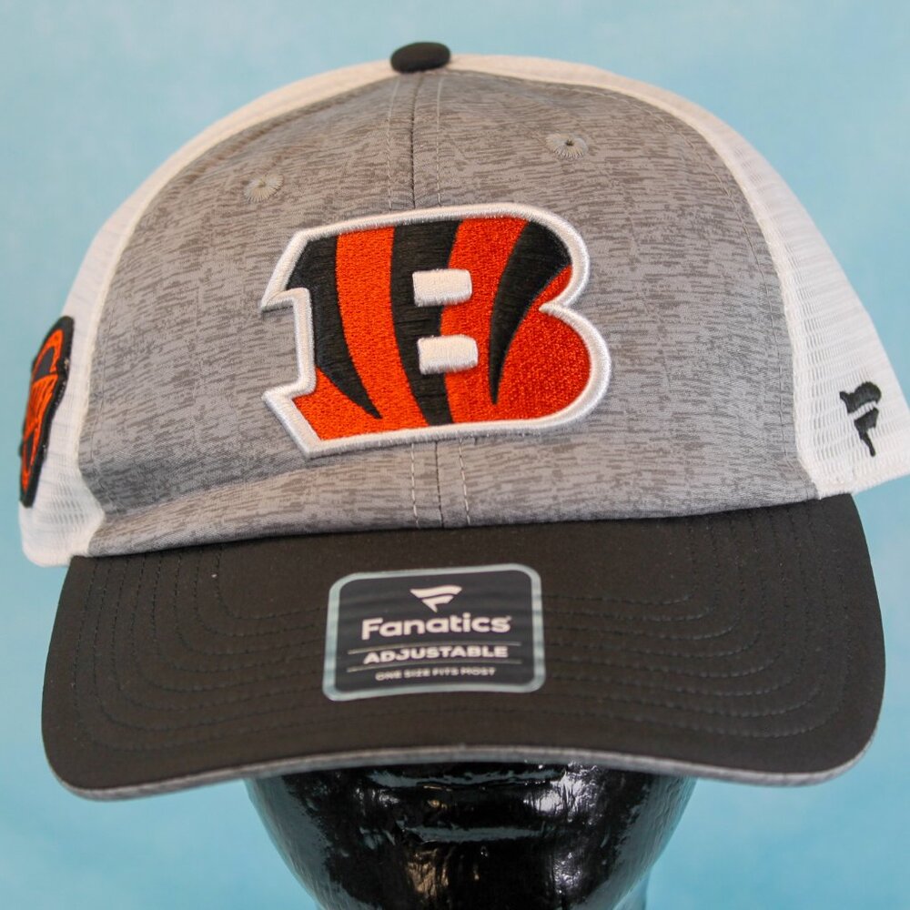 Cincinnati Bengals Fanatics Mesh Trucker Adjustable Snapback Cap Hat Adult OSFM